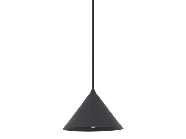Lampa do szynoprzewodu Tracer Cono w kolorze czarnym – klosz z bliska na białym tle