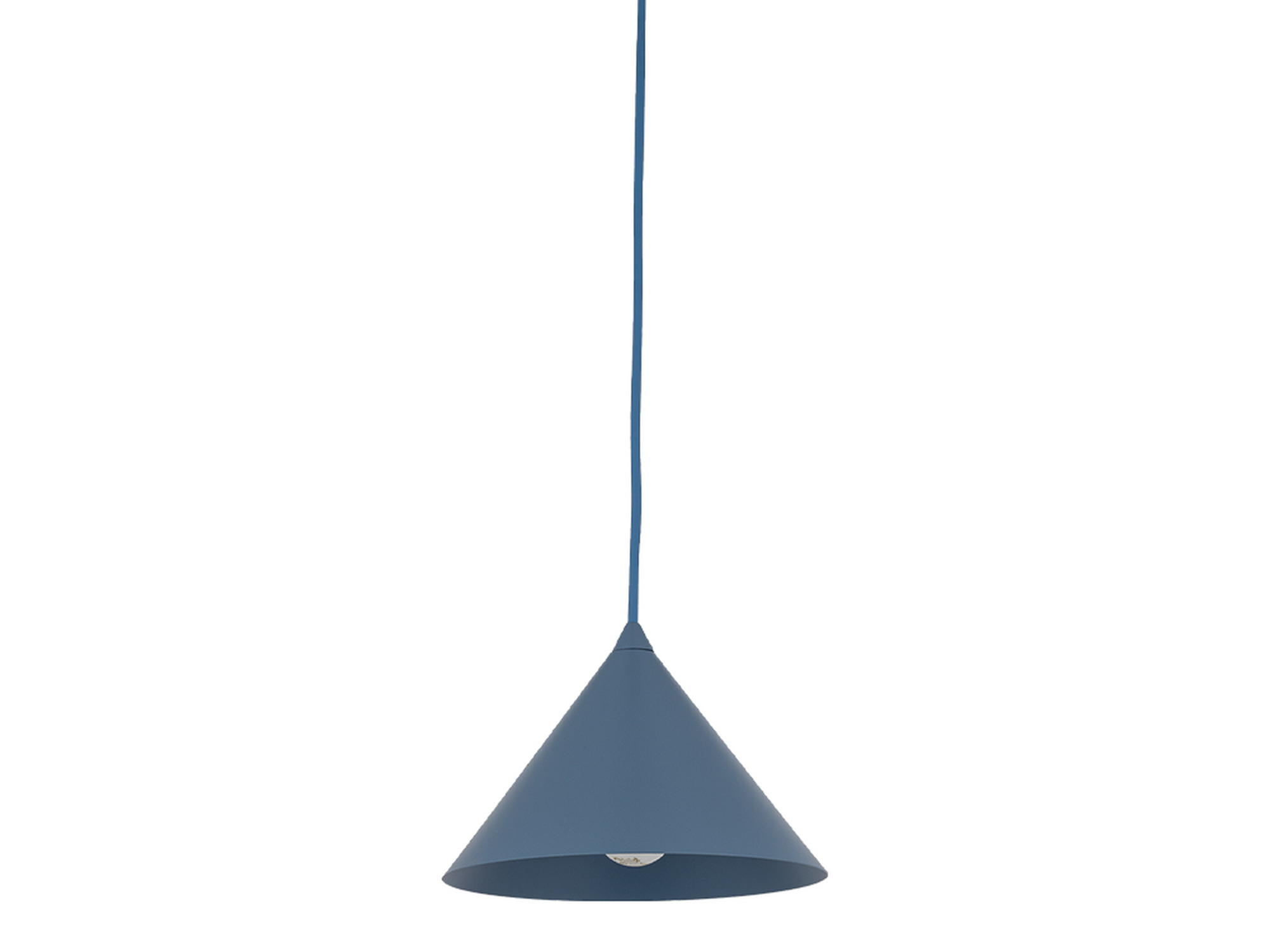 Lampa do szynoprzewodu Tracer Cono w kolorze granatowym – klosz z bliska na białym tle