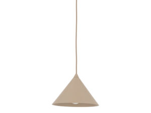 Miniaturka 8 - Lampa do szynoprzewodu Tracer Cono w kolorze piaskowego beżu – klosz z bliska na białym tle