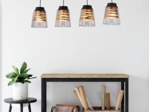 Miniaturka 1 - Czteropunktowa lampa Dorolia nad drewnianą konsolą