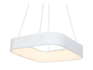 Miniaturka 2 - Lampa Elemina biała – zbliżenie obręczy oświetleniowej LED