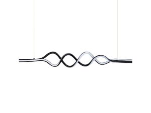 Miniaturka 1 - Lampa wisząca Felosena LED 36 W 120 cm czarna – zdjęcie 2