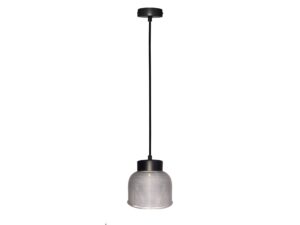 Miniaturka 4 - Lampa wisząca Galirela z czarnym przewodem i ryflowanym kloszem