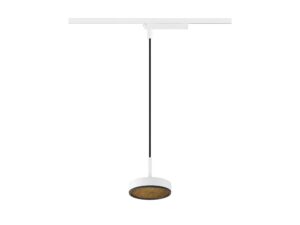 Miniaturka 1 - Biało-czarna lampa Grip Flat, cały zwis i adapter