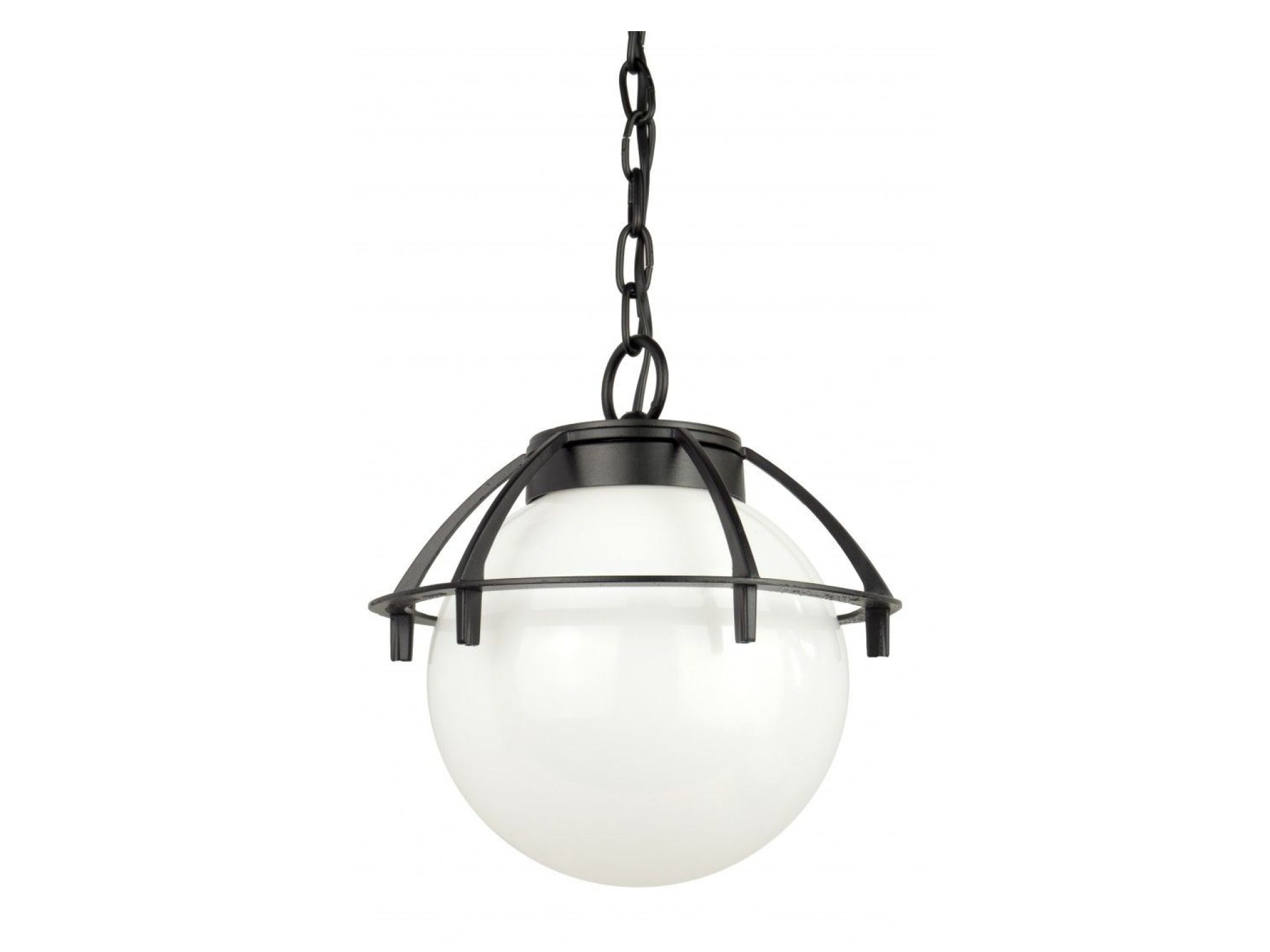 Lampa wisząca zewnętrzna KULE Z KOSZYKIEM 200 K 1018/1/KPO widok z przodu