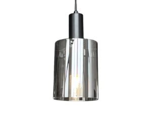 Miniaturka 3 - Szczegół czarnego mocowania i szklanego klosza lampy Levolira
