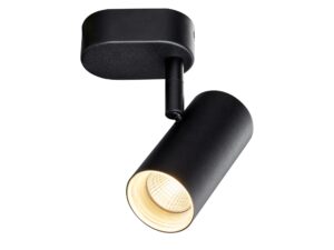 Miniaturka 3 - Czarna pojedyncza lampa natynkowa LED – drugi widok