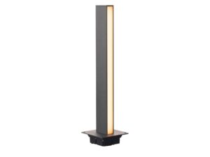 Miniaturka 3 - Antracytowa lampa ogrodowa stojąca 66 cm na białym tle