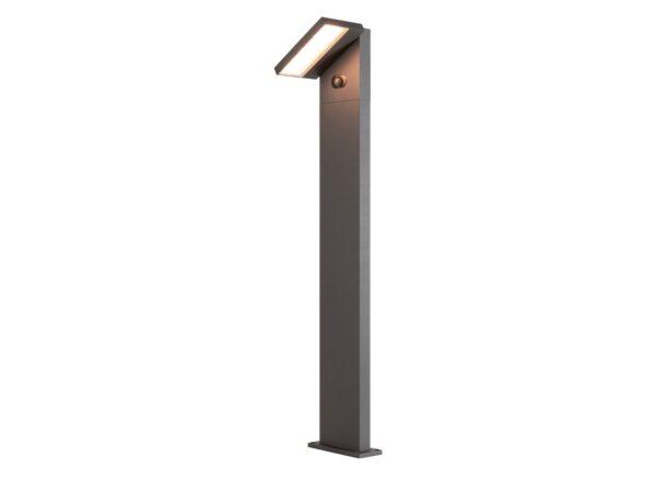 Lampa ogrodowa stojąca Abridor Pole 100 antracyt pełny widok na białym tle