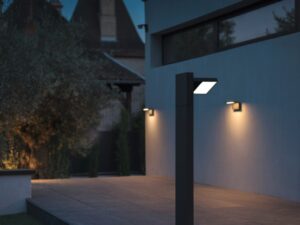 Miniaturka 10 - Lampa ogrodowa Abridor Pole 100 cm oświetlająca taras domu