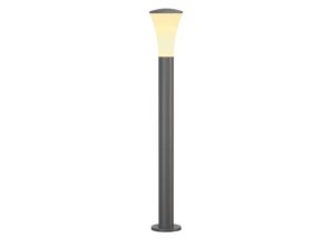 Miniaturka 3 - Antracytowa lampa ogrodowa Alpa Cone 100 o wysokości 108 cm na białym tle
