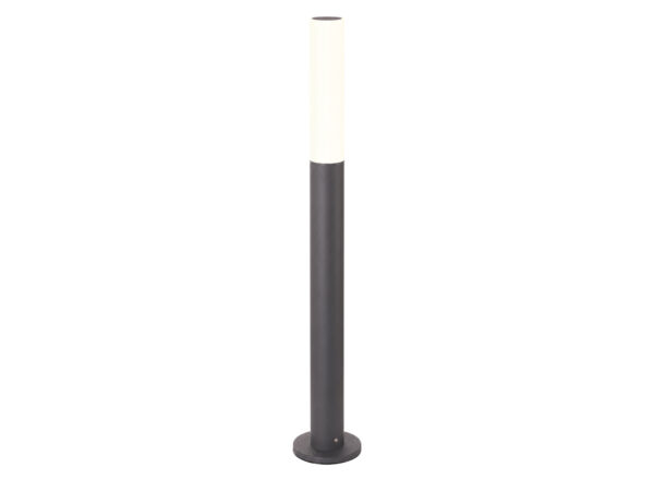 Antracytowa lampa ogrodowa Aponi LED 90 cm z mlecznym dyfuzorem