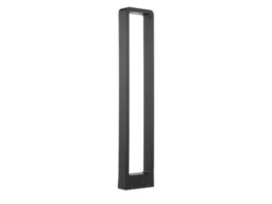 Miniaturka 4 - Czarna lampa ogrodowa Arius L LED na białym tle