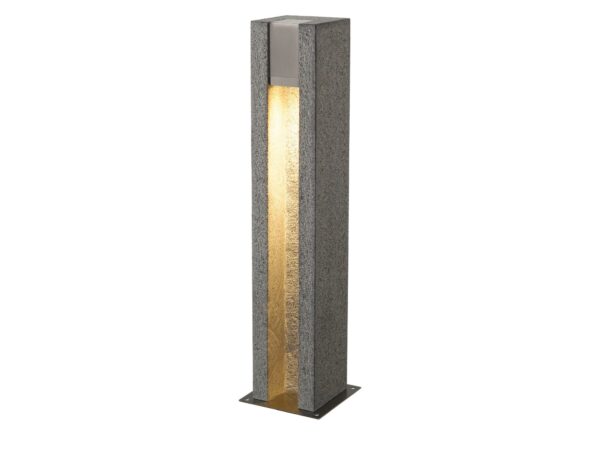 Lampa ogrodowa Arrock Slot granit szary i chrom, widok główny
