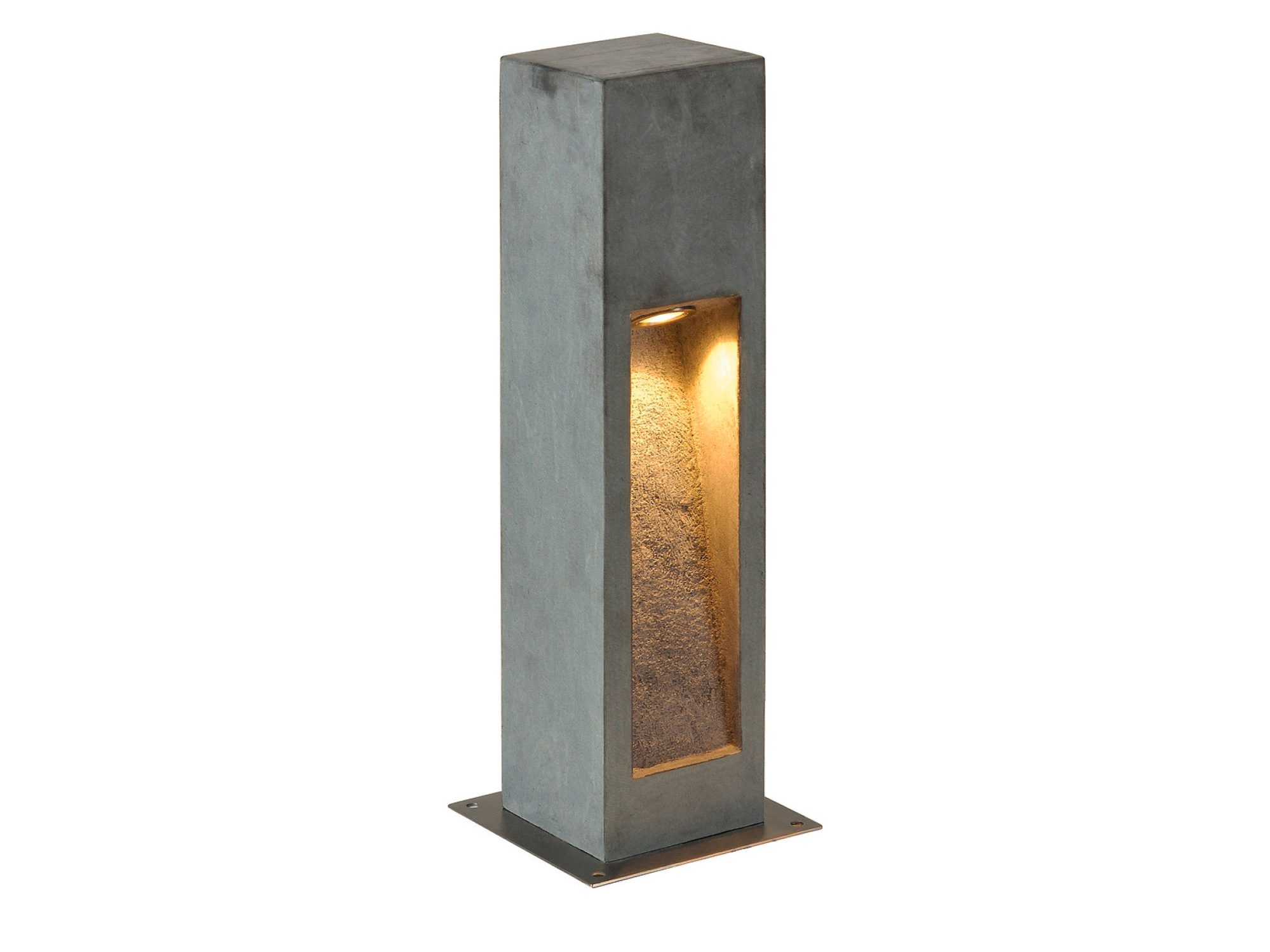 Lampa ogrodowa Arrock Stone, szary bazalt, wariant niski