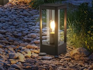 Miniaturka 2 - Lampa ogrodowa Avedona czarna 27 cm E27 IP54 – zdjęcie 3