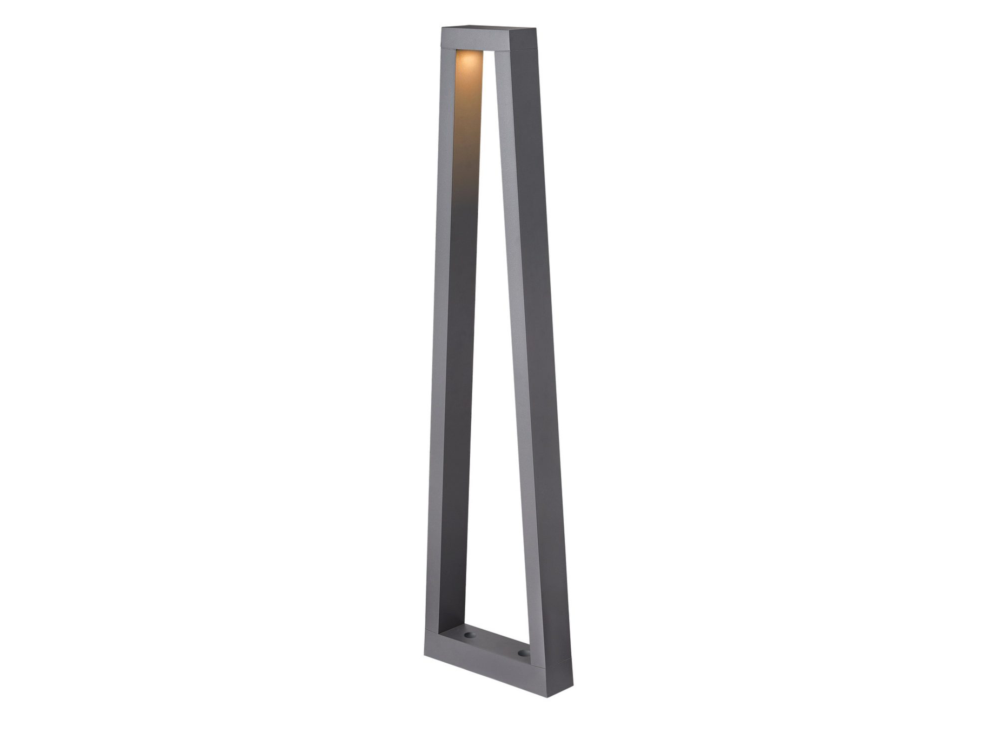Lampa ogrodowa Bookat Pole PHASE z otwartą trapezową ramą w kolorze antracytu
