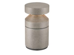Miniaturka 4 - Szara betonowa lampa ogrodowa Concrete o wysokości 35 cm
