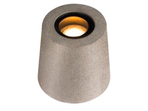 Miniaturka 1 - Lampa ogrodowa Concreto FL szaro-czarna – widok z boku