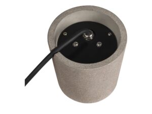Miniaturka 2 - Lampa ogrodowa Concreto FL szaro-czarna – detal obudowy