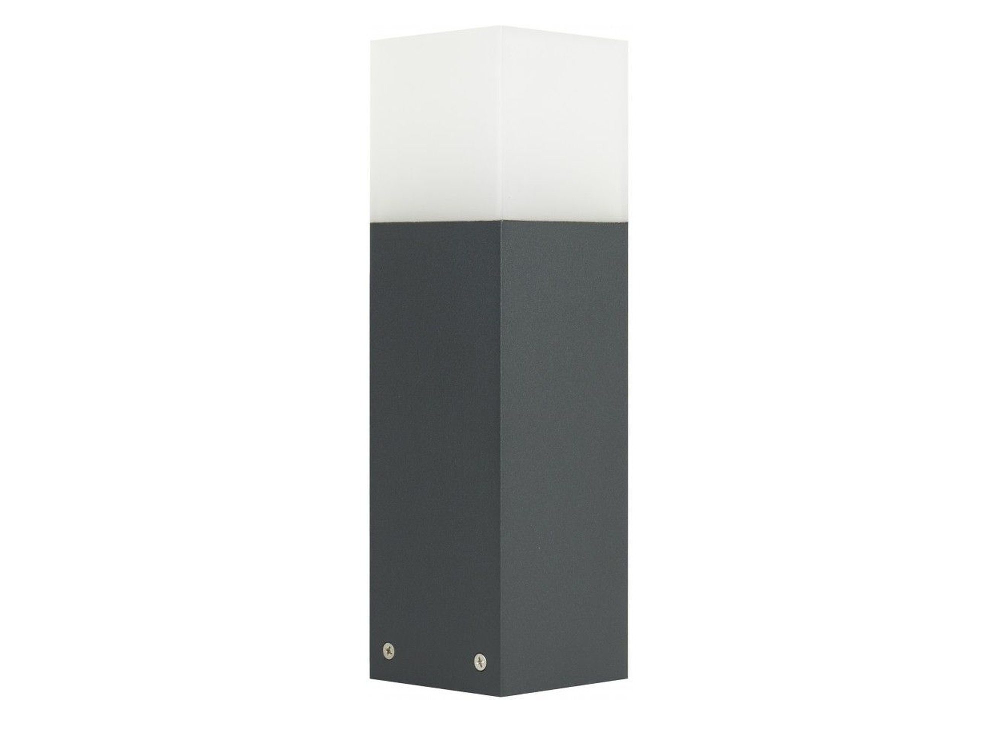 Lampa ogrodowa stojąca CUBE CB-330 ciemny popiel – pełny widok oprawy