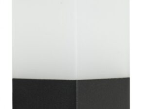 Miniaturka 3 - Lampa ogrodowa CUBE CB-330 czarna – detal satynowanej osłony