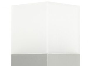 Miniaturka 1 - Lampa CUBE CB-330 srebrna – zbliżenie satynowanego klosza PMMA