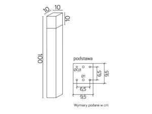 Miniaturka 4 - Lampa ogrodowa CUBE MAX CB-MAX 1000 – zdjęcie 5