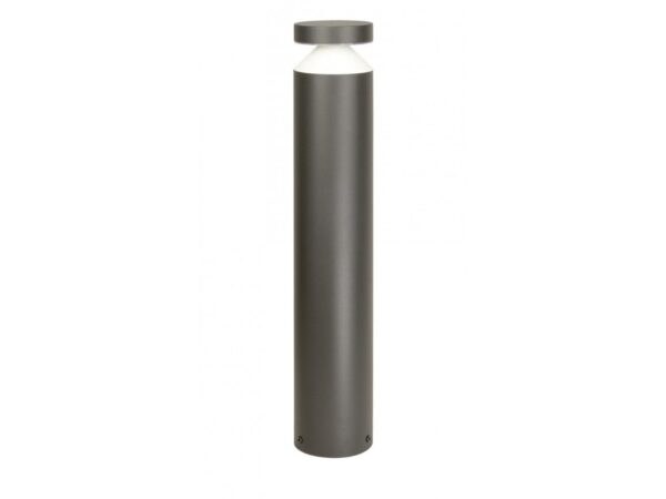 Lampa ogrodowa DELTA DL-500 – ciemnopopielata oprawa stojąca 50 cm na białym tle