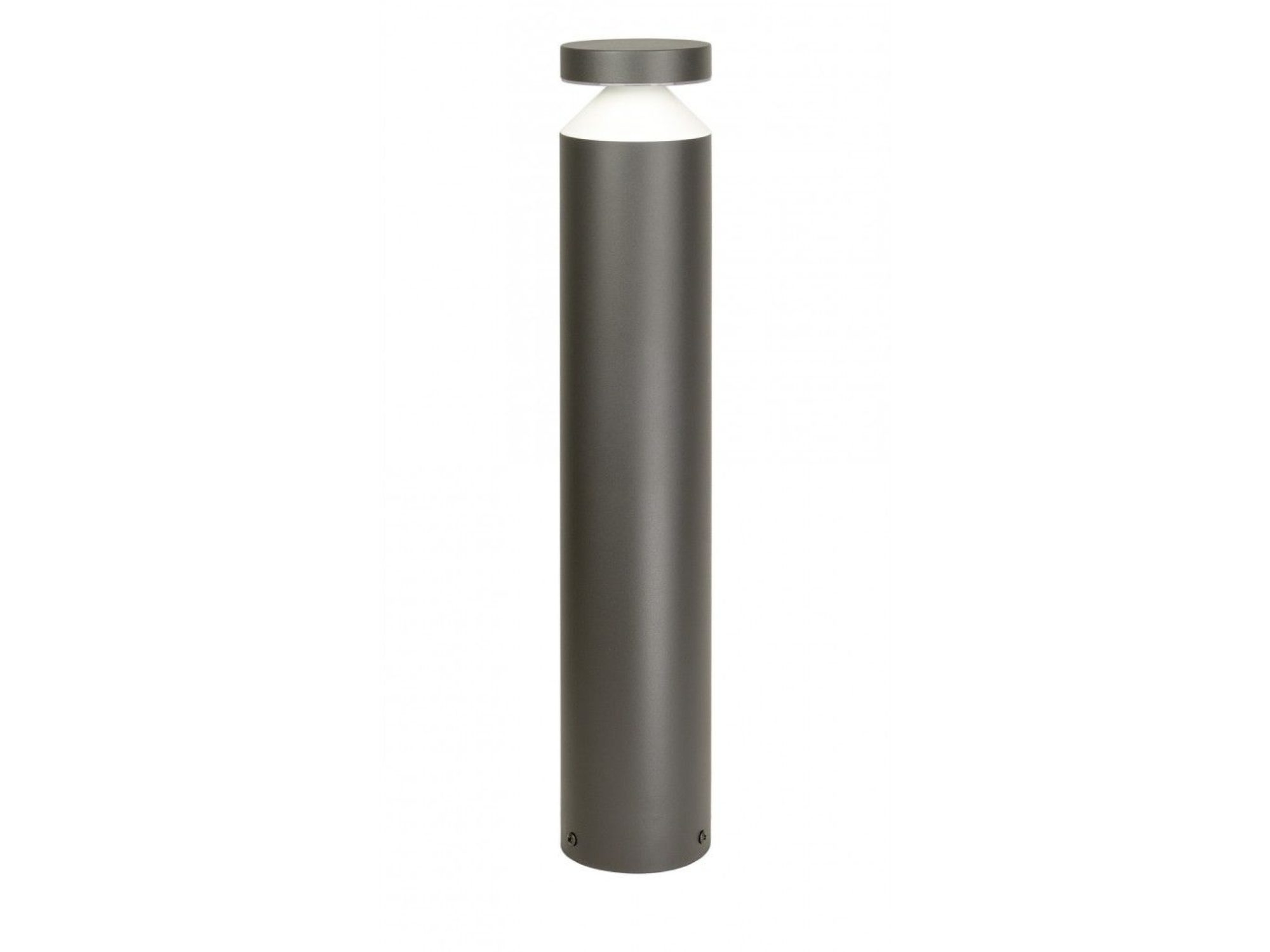 Lampa ogrodowa stojąca DELTA DL-500 – ciemnopopielata oprawa stojąca 50 cm na białym tle