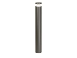 Miniaturka 1 - Lampa ogrodowa DELTA DL-750 – ciemnopopielata oprawa stojąca 75 cm na białym tle