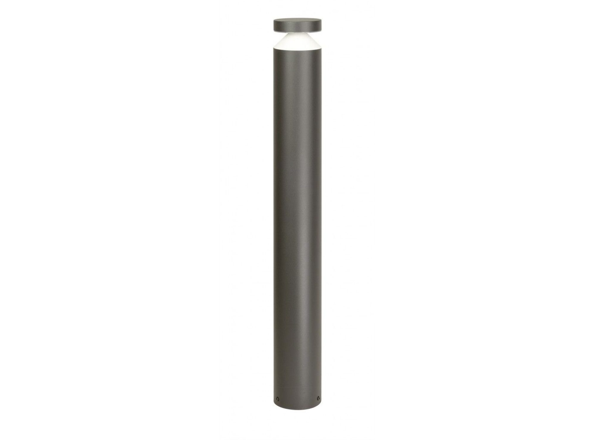 Lampa ogrodowa stojąca DELTA DL-750 – ciemnopopielata oprawa stojąca 75 cm na białym tle