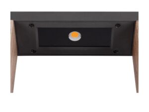 Miniaturka 1 - Lampa ogrodowa Flatt II 36 antracyt brąz widok boczny
