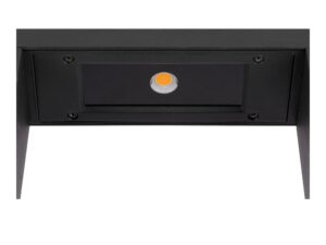 Miniaturka 4 - Lampa ogrodowa Flatt II 36 czarna widok z boku