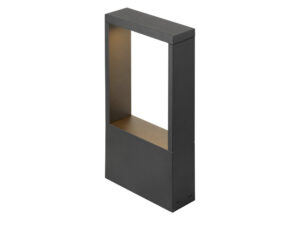 Miniaturka 3 - Lampa ogrodowa Flatt II 36 LED czarna na białym tle