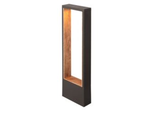 Miniaturka 4 - Lampa ogrodowa Flatt II 62 w kolorach antracytowym i brązowym na białym tle
