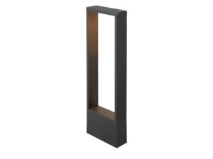 Miniaturka 1 - Czarna lampa ogrodowa Flatt II 62 na jednolicie białym tle