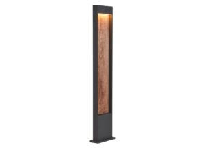 Miniaturka 3 - Lampa ogrodowa Flatt Pole brązowo-antracytowa o wysokości 100 cm