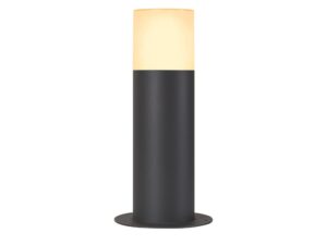 Miniaturka 1 - Grafit 30 Pole antracytowa okrągła lampa ogrodowa, widok z przodu