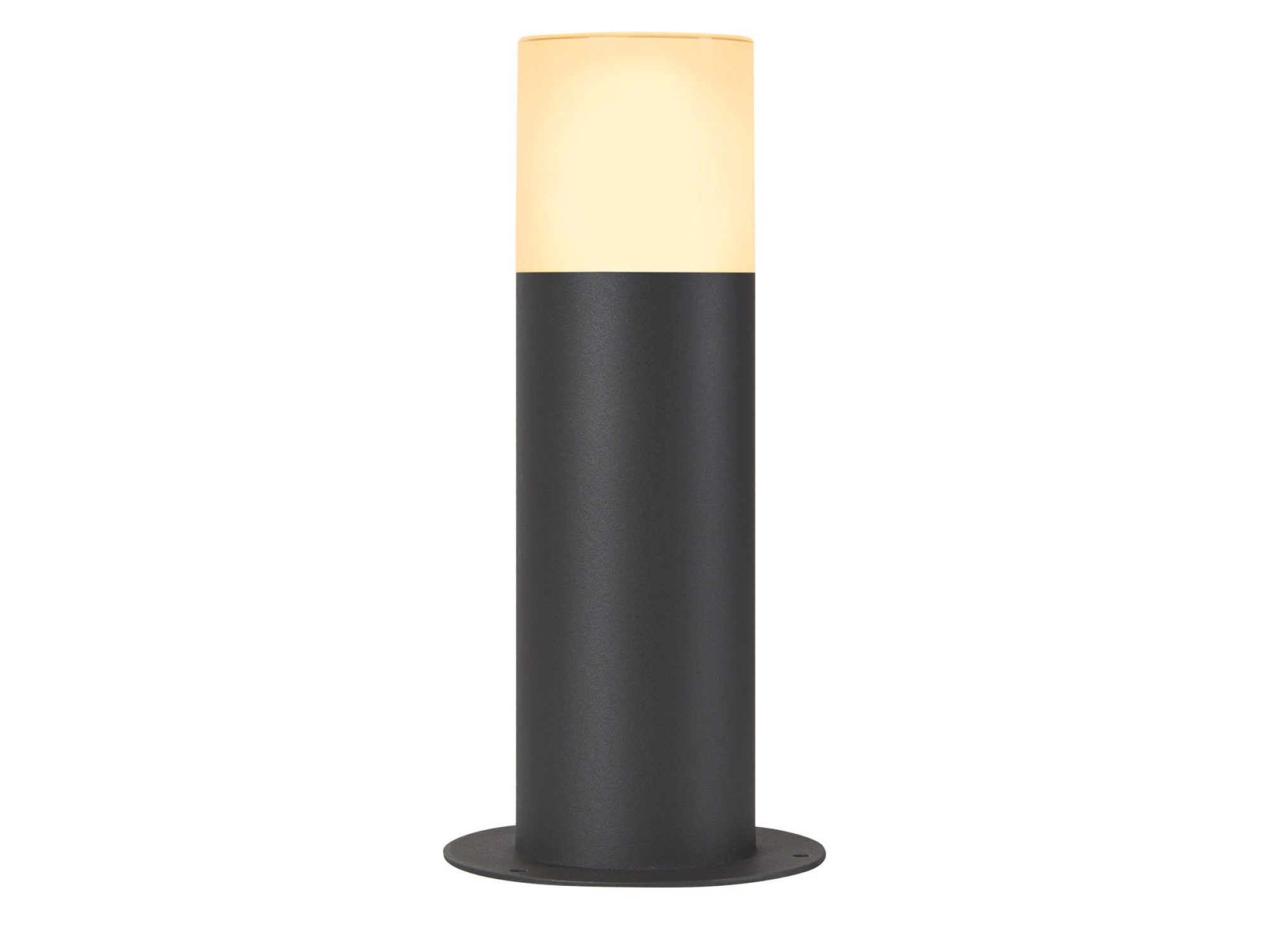 Lampa ogrodowa Grafit 30 Pole antracytowa z satynowanym kloszem