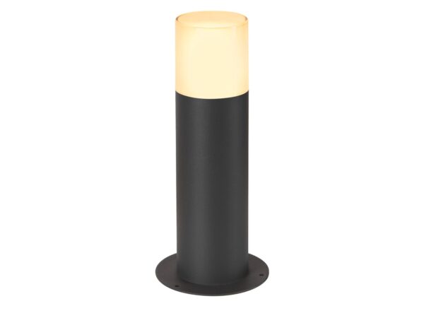 Antracytowa lampa ogrodowa Grafit E27 30 Pole okrągła, packshot