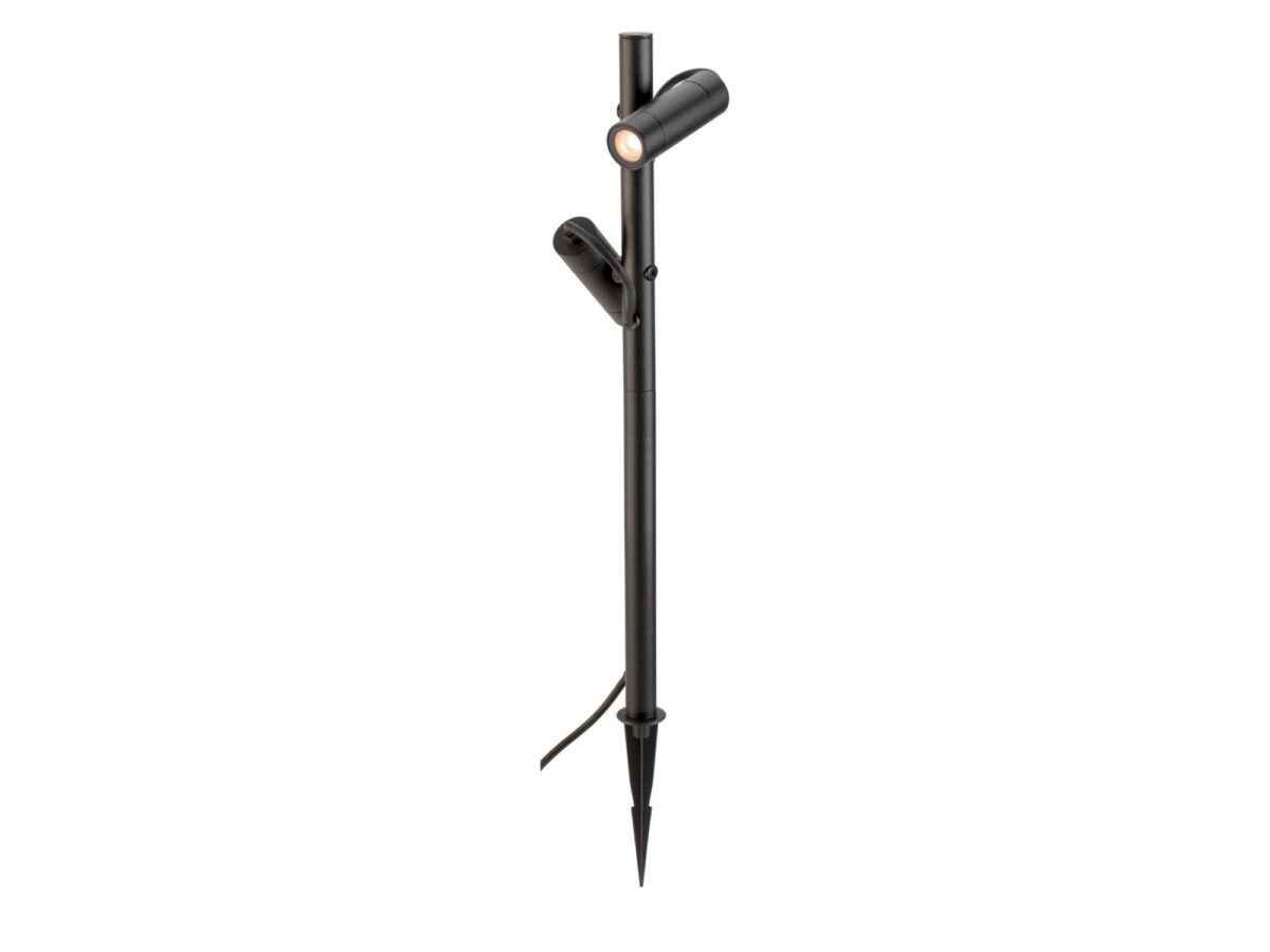 Lampa ogrodowa na szpikulcu LED IP65 Helia Slim Pole 60 cm czarna