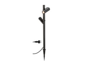 Miniaturka 1 - Lampa ogrodowa Helia Slim Pole czarna – komplet z przewodem i wtyczką