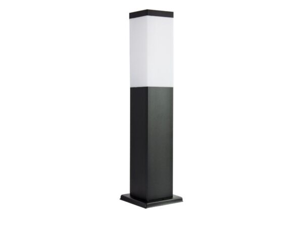 Lampa INOX KWADRATOWA BLACK SS802-450 BL widok z przodu