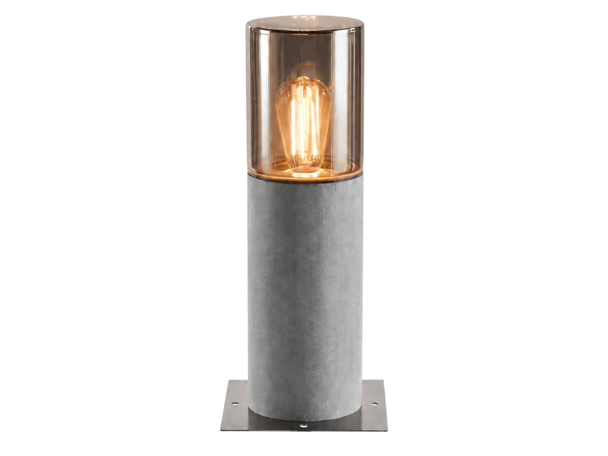 Lampa ogrodowa Lisenne Pole E27 IP54 szara