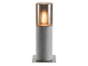 Miniaturka 5 - Lampa ogrodowa Lisenne Pole 40 cm z bazaltową podstawą i szklanym kloszem