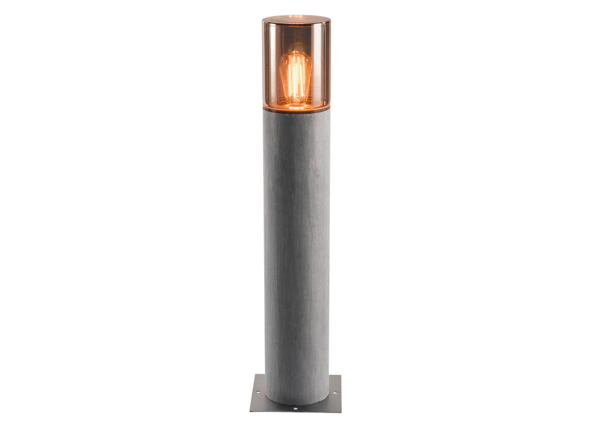 Lampa ogrodowa Lisenne Pole 70 cm z bazaltu i przydymionego szkła