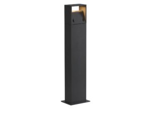 Miniaturka 1 - Lampa ogrodowa Logs wysokość 69,5 cm antracytowy słupek LED