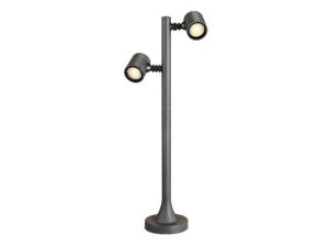 Miniaturka 1 - Lampa ogrodowa Myra 2 antracyt – przykład z opcjonalną okrągłą podstawą