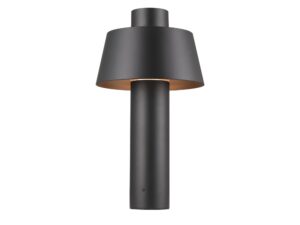 Miniaturka 1 - Lampa ogrodowa Photoni 45 czarna na białym tle